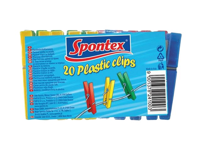 Obrázek produktu Kolíčky Spontex plastové 20ks