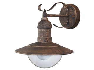 Sv.venkovní nástěnné OSLO 1xE27/60W zlatá patina