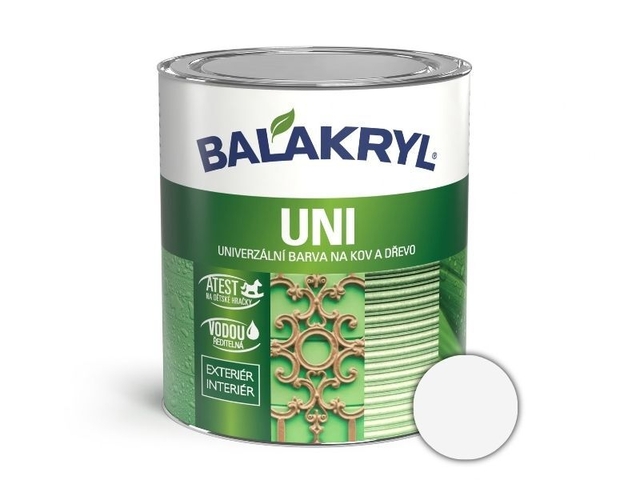 Obrázek produktu Balakryl UNI SAT RAL 9016 dopravní bílá (2,5kg)