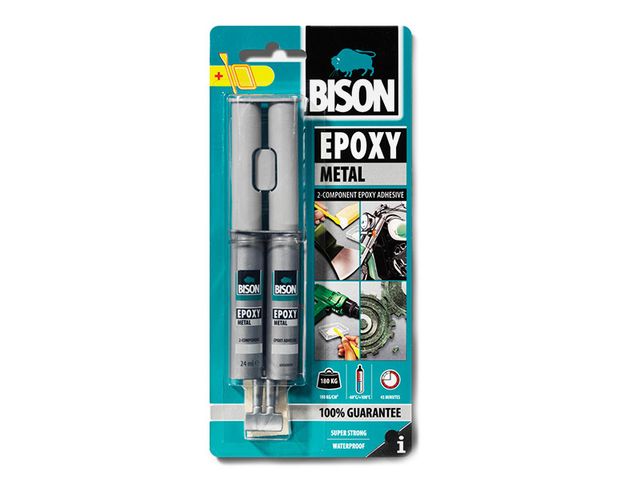 Obrázek produktu Lepidlo speciální BISON Epoxy Metal dvousložkové na kov, 24ml