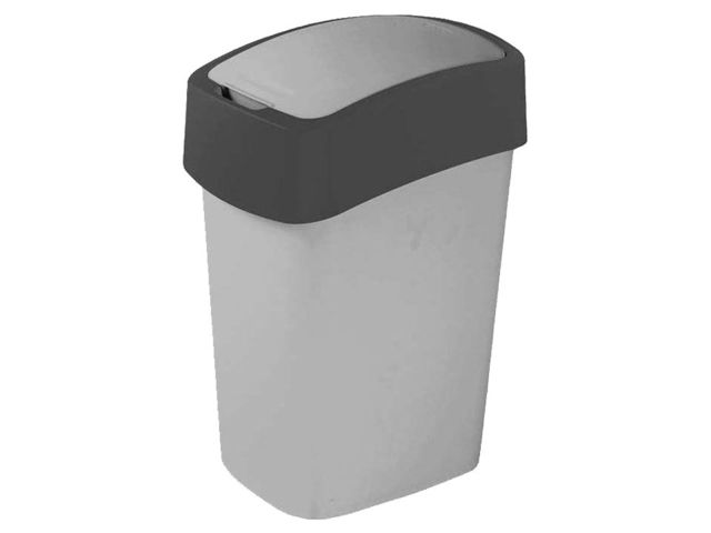 Obrázek produktu Koš odpadkový plastový Pacific Flipbin 45 l, šedý