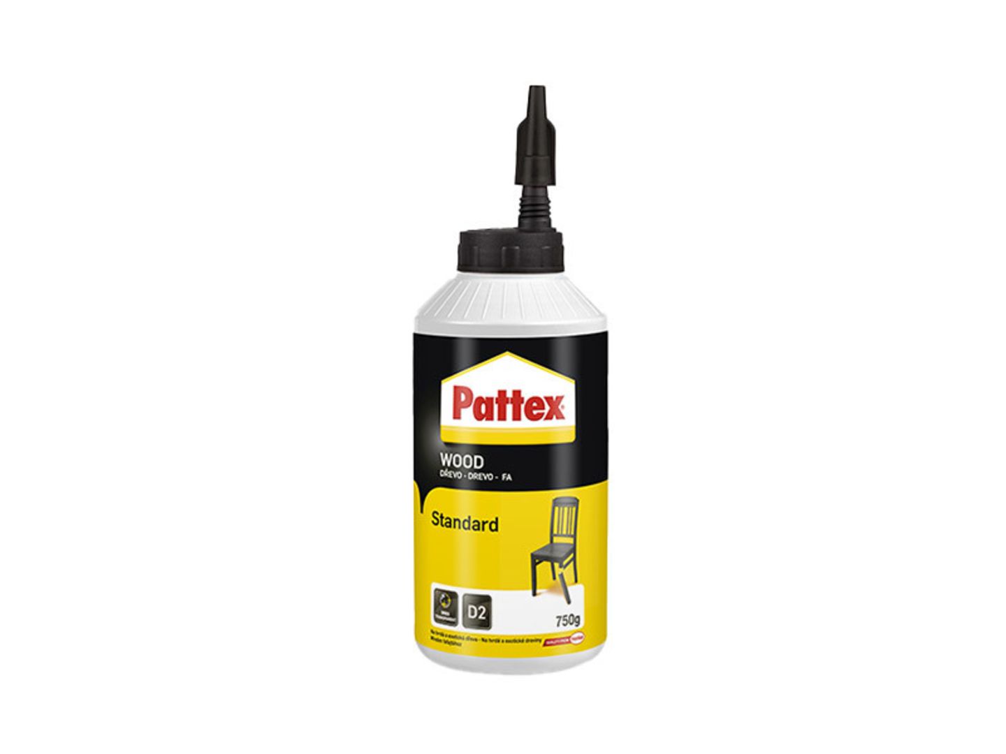 Lepidlo na dřevo Pattex Standard D2, 750g