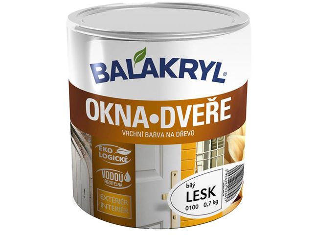 Obrázek produktu Balakryl OKNA a DVEŘE 0100 bílý (0.7kg)