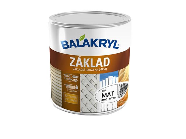 Obrázek produktu Balakryl ZÁKLAD DŘEVO 0100 bílý (0.7kg)