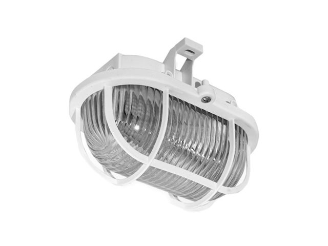 Obrázek produktu Svítidlo venkovní ovál 60W plast bílá