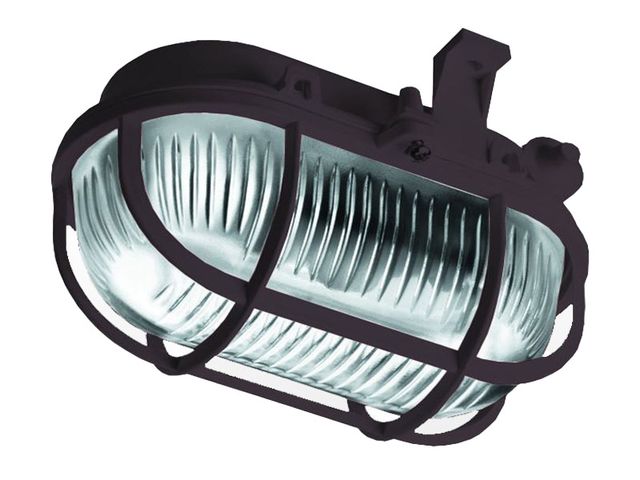 Obrázek produktu Svítidlo venkovní ovál 60W plast černá