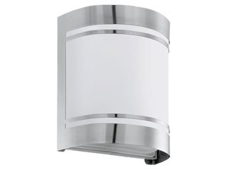 Svitidlo venkovní nástěnné CERNO, 1X40W E27, nerez ocel, opál.sklo