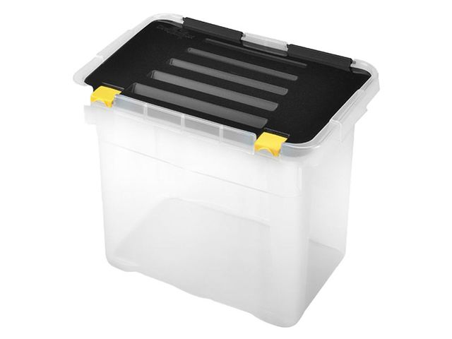 Obrázek produktu Box úložný s víkem 24L, plast, 30x39,5x29,5 cm