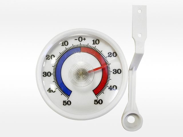 Obrázek produktu TEPLOMĚR VENKOVNÍ KULATÝ NA ŠROUBY -50+50°C 12X7X1