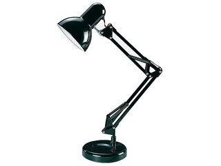 Lampa stolní SAMSON, H49cm, černá, s vypínačem na kabelu