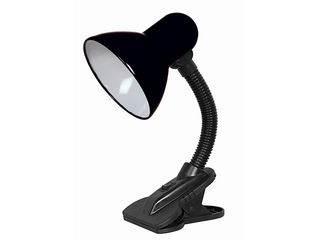 Svítidlo stolní, 1xE27/60W, kov, plast, černá barva, v.30cm