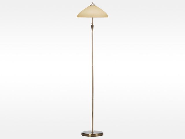 Obrázek produktu Lampa stolní REGINA, H170cm, bronzová/ krémová, s vypínačem na kabelu
