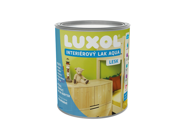 Obrázek produktu Luxol Interiérový lak AQUA, lesk 0,75 l