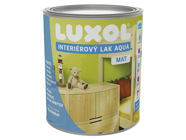 Obrázek produktu Luxol Interiérový lak AQUA, mat 0,75 l