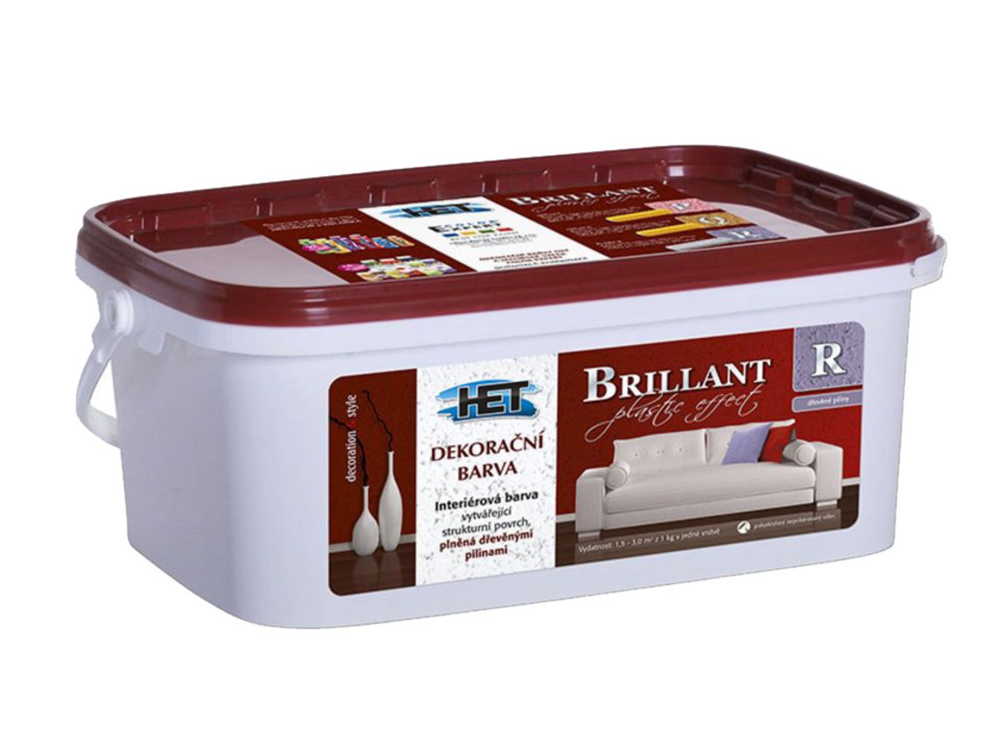 Barva Brillant R-rust.plněn pilinami 5 kg
