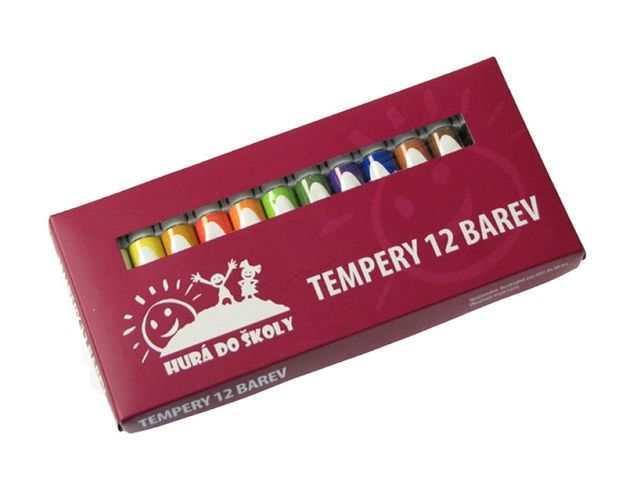 Obrázek produktu Tempery 12 barev, tuba 12 ml