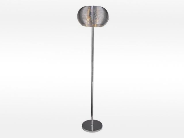 Obrázek produktu Lampa stojací Meda drátěná, E27, 2x60W stříbrná