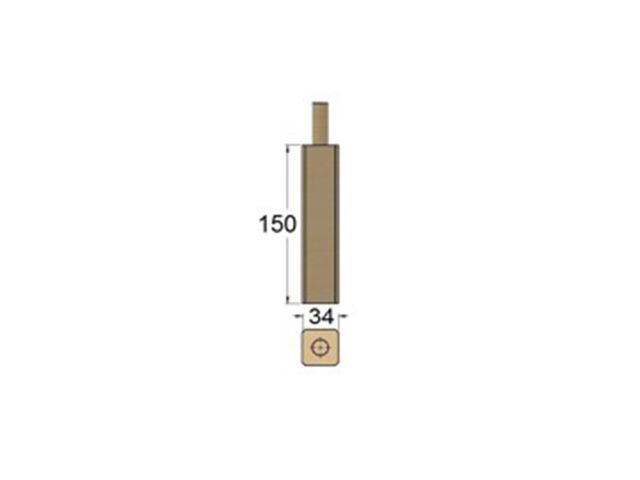 Obrázek produktu Stojka policová borovice 34x34mm, délka 15cm, nastavovaná (4ks)