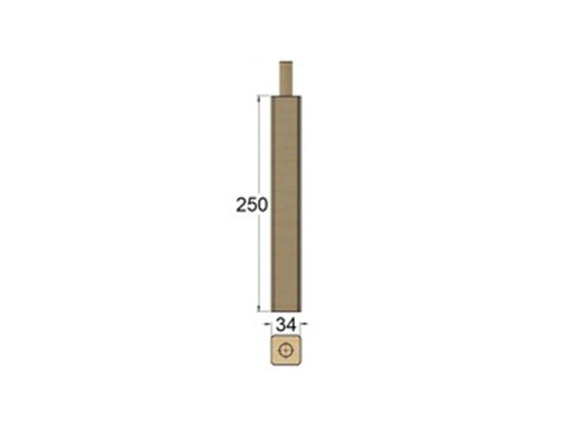 Obrázek produktu Stojka policová borovice 34x34mm, délka 25cm, nastavovaná (4ks)