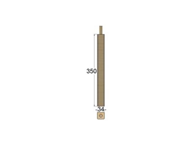 Obrázek produktu Stojka policová borovice 34x34mm, délka 35cm, nastavovaná (4ks)