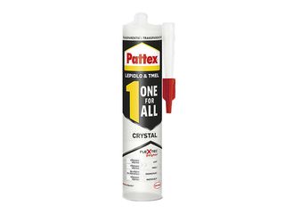 Lepidlo Pattex One For All Crystal, transparentní, kartuš 290 g