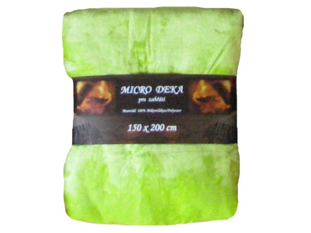 Obrázek produktu Deka micro 150x200 sv.zelená