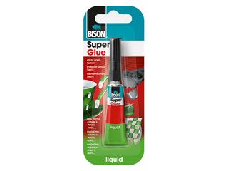 Lepidlo vteřinové BISON Super Glue Liquid 3 ml Jumbo Card