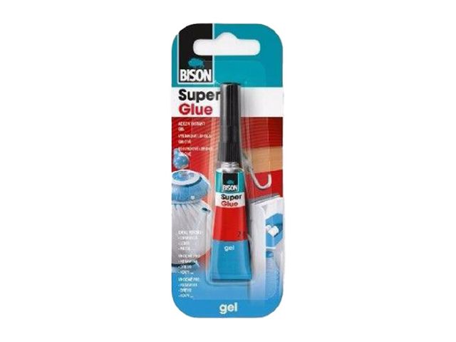 Obrázek produktu Lepidlo vteřinové BISON Super Glue gel 2 ml Jumbo Card