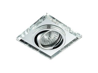 Osvětlení bodové GU10, 50W - hliník, sklo, zkosené hrany, flex