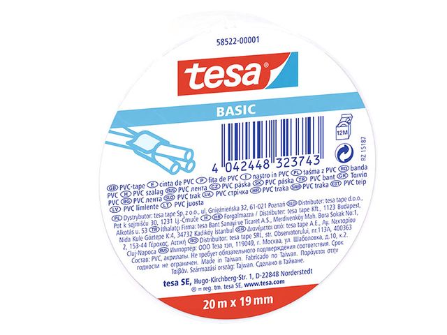 Obrázek produktu Páska PVC Basic 20:19 bílá