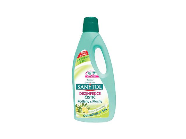 Obrázek produktu Sanytol dezinfekční čistič na podlahy a plochy citrón a olivové lístky 1 l