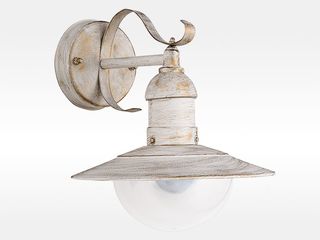 Sv.venkovní nástěnné OSLO 1xE27/60W bílá patina