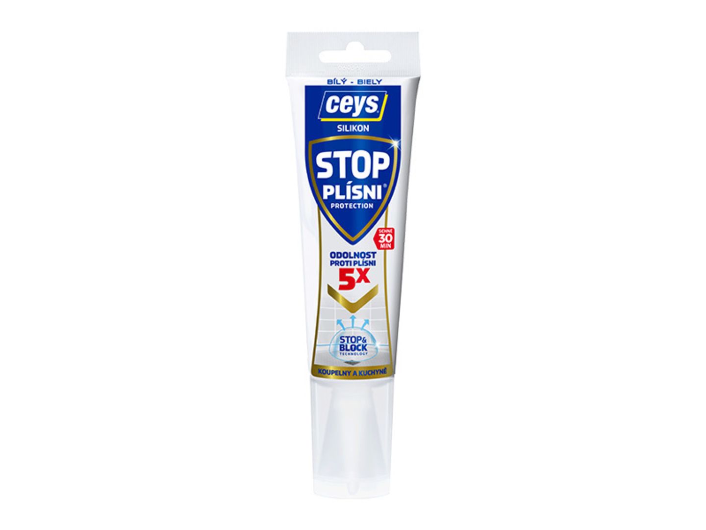 Silikon Ceys stop plísni bílý, tuba 125 ml