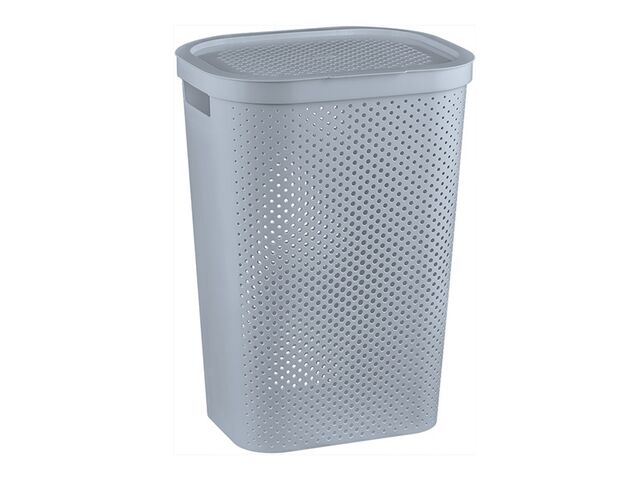 Obrázek produktu Koš na prádlo Infinity Dots 59 l, šedý