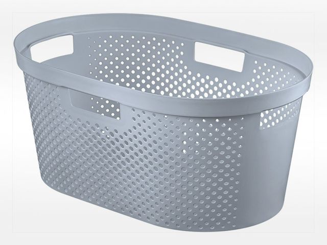 Obrázek produktu Koš na čisté prádlo Infinity Dots 39 l, šedý