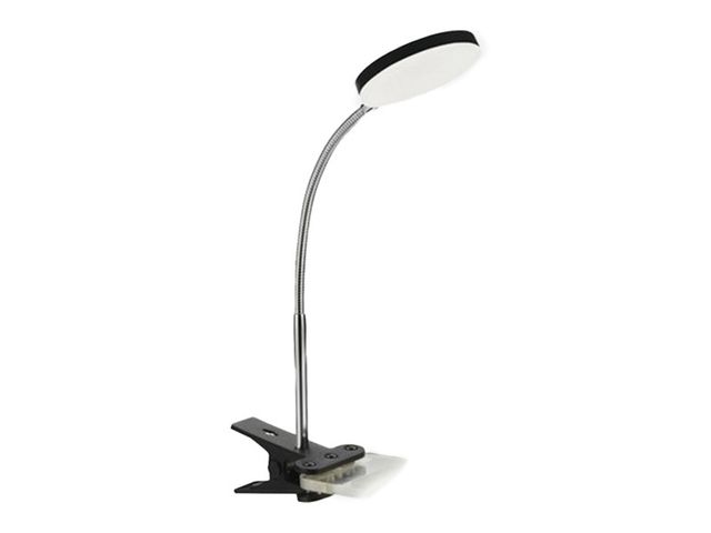 Obrázek produktu Lampička s klipem LUCY LED - černá 5W, 420lm, 3000K, vypínač na kabelu