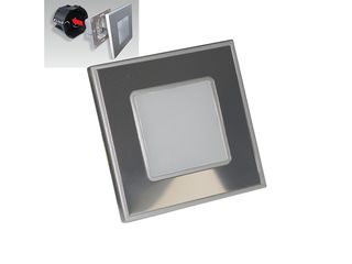 Svítidlo schodišťové LED 1W, 60lm, 4000K, nerez