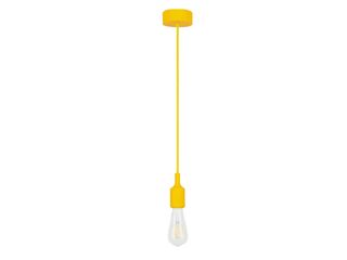 Objímka závěsná E27 Roxy - žlutá, d. 150 cm