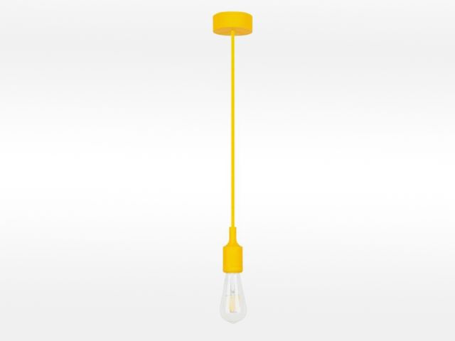 Obrázek produktu Objímka závěsná E27 Roxy - žlutá, d. 150 cm