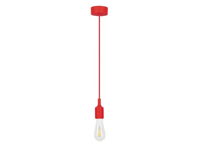 Obrázek produktu Objímka závěsná E27 Roxy - červená, d. 150 cm