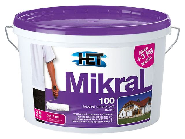 Obrázek produktu MIKRAL 100 fasádní barva jemná 15+3 kg