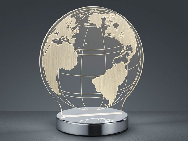 Obrázek produktu Sv.stolní dekorativní Globe LED 7W 400lm 3000K+4000K+6500K chrom