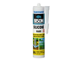 Tmel silikonový BISON SILICONE GLASS čirý, 280 ml