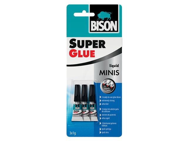 Obrázek produktu Lepidlo Bison Super Glue Minis 3 X 1 g
