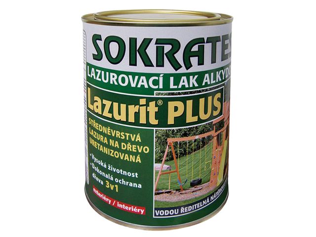 Obrázek produktu Lazura středněvrstvá alkydová Lazurit Plus Tmavý ořech 2 kg