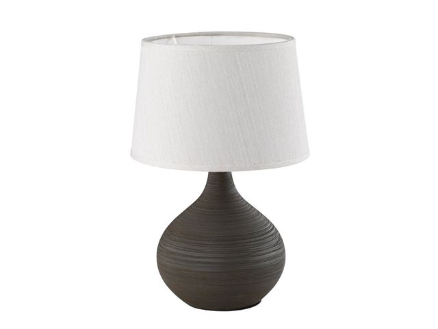 Obrázek produktu Lampička stolní Martin 40W E14 keramika, hnědá, capuccino širm