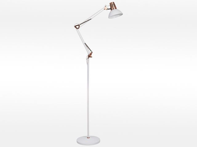 Obrázek produktu Lampa stojací Gareth E27 1xmax 40W bílá/bronz