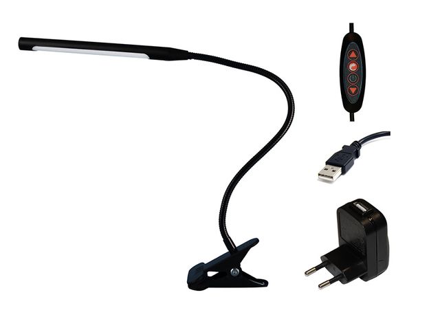 Obrázek produktu Lampa s klipem LED Lara C 5W, 500lm, ovládač na kabelu