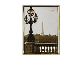 Foto rám kovový 15x20, zlatý