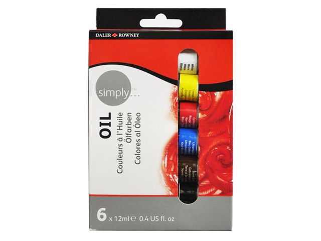 Obrázek produktu Sada olejových barev Simpy 6x12 ml
